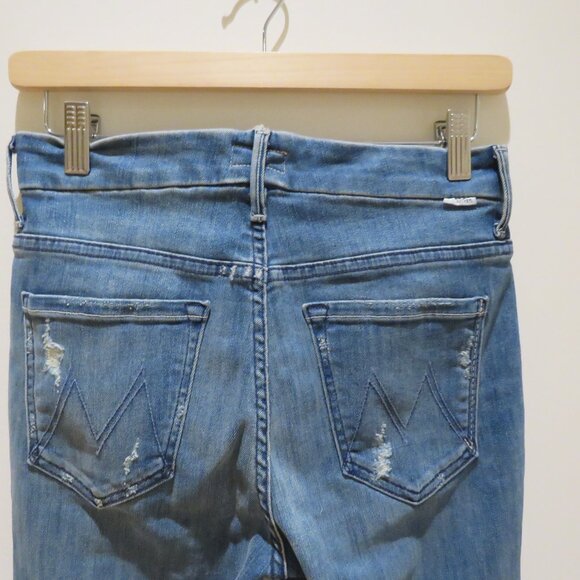 MOTHER High Waisted Looker Jeans in Doodling Damsel - Size US 27 - Picture 12 of 15